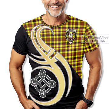 Jardine Modern Tartan T-Shirt with Family Crest and Celtic Symbol Style