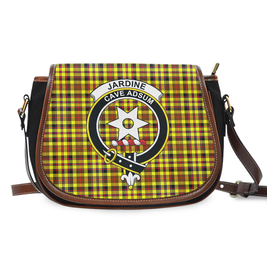 Jardine Modern Tartan Saddle Bag with Family Crest - Tartan Vibes Clothing