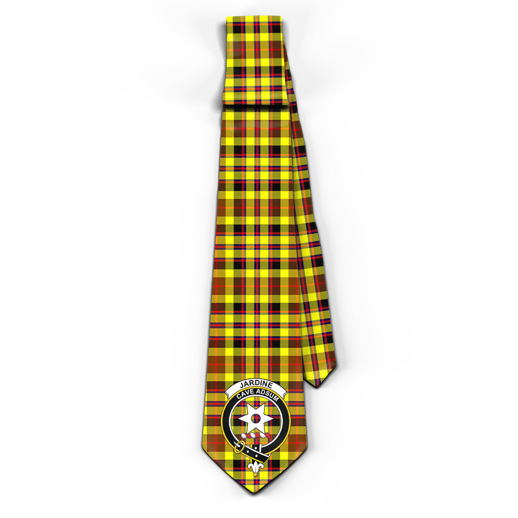 Jardine Modern Tartan Classic Necktie with Family Crest - Tartan Vibes Clothing