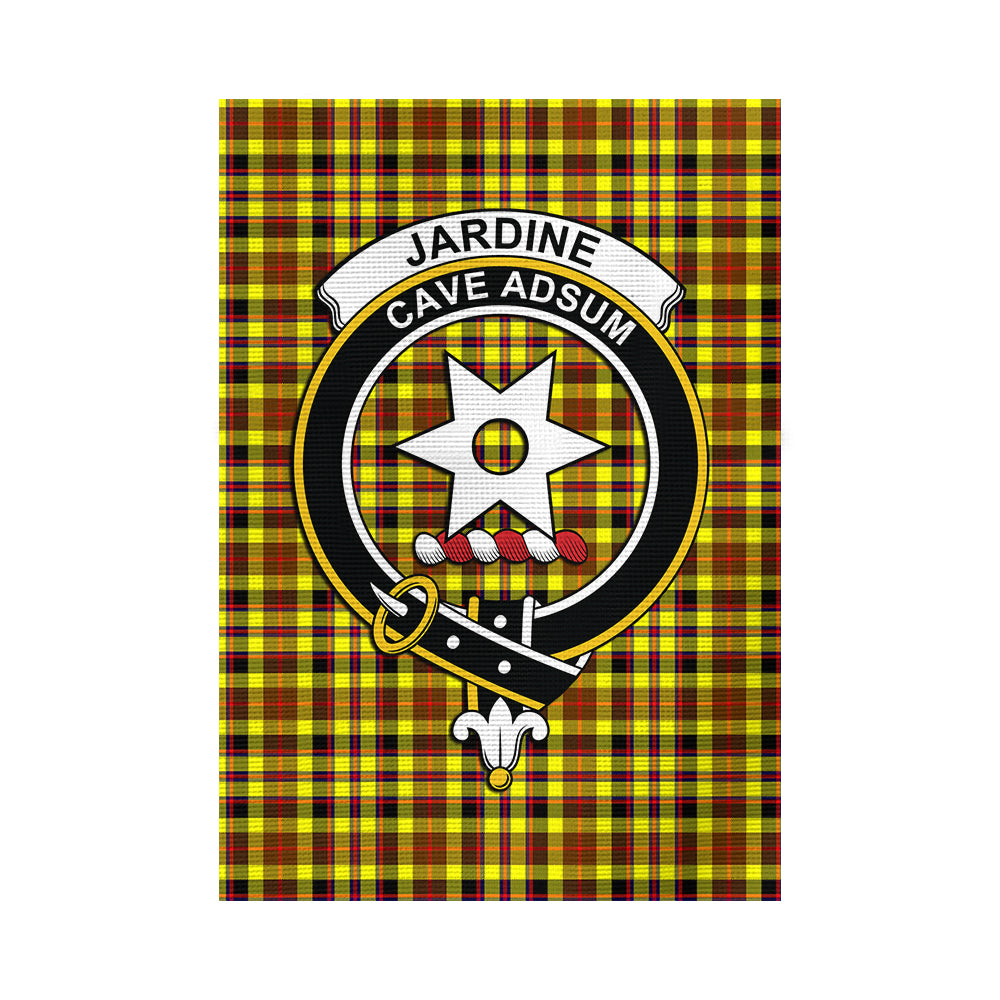 Jardine Modern Tartan Flag with Family Crest - Tartan Vibes Clothing