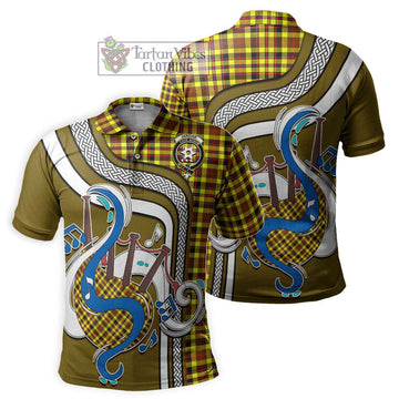 Jardine Modern Tartan Polo Shirt with Epic Bagpipe Style