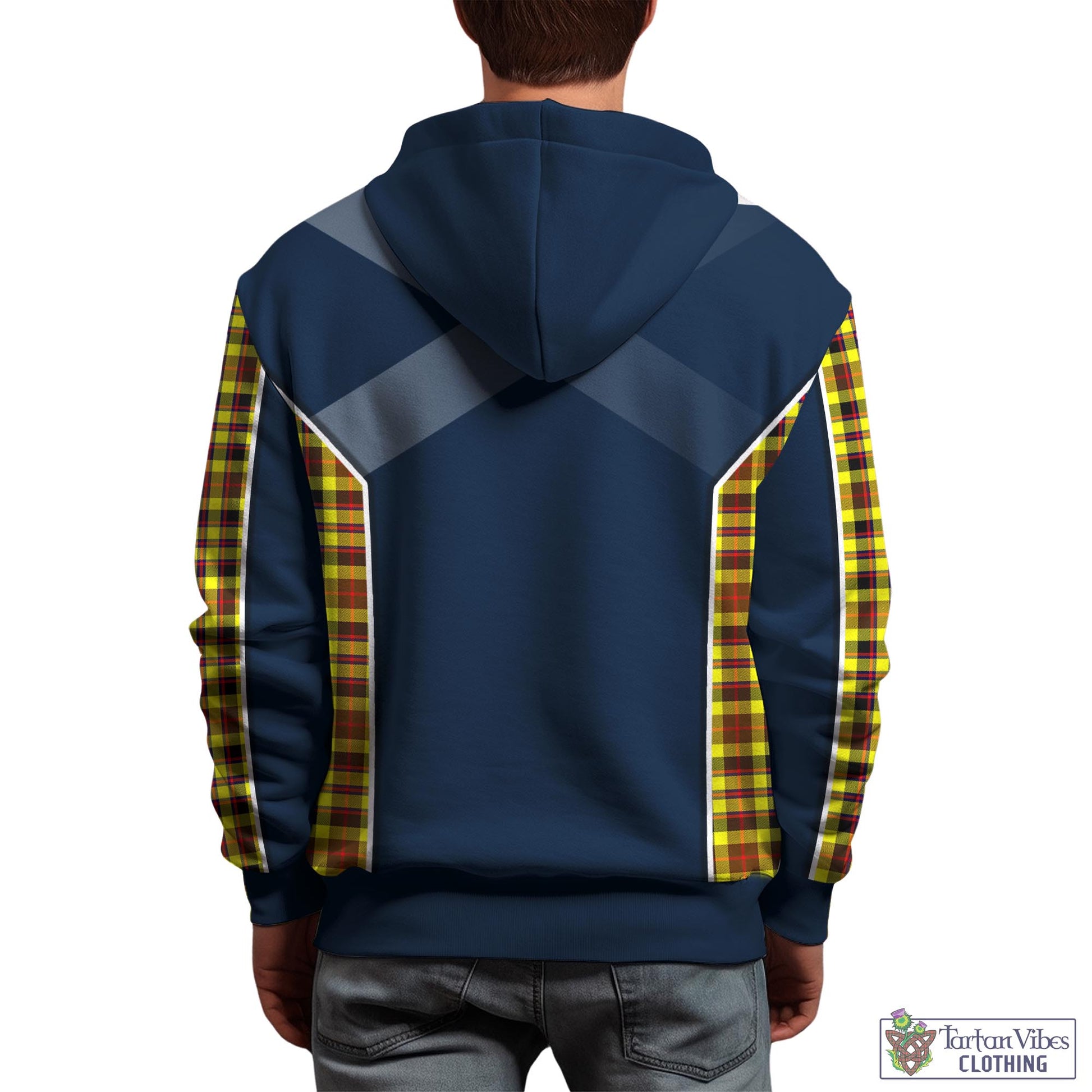 Tartan Vibes Clothing Jardine Modern Tartan Hoodie with Family Crest and Lion Rampant Vibes Sport Style