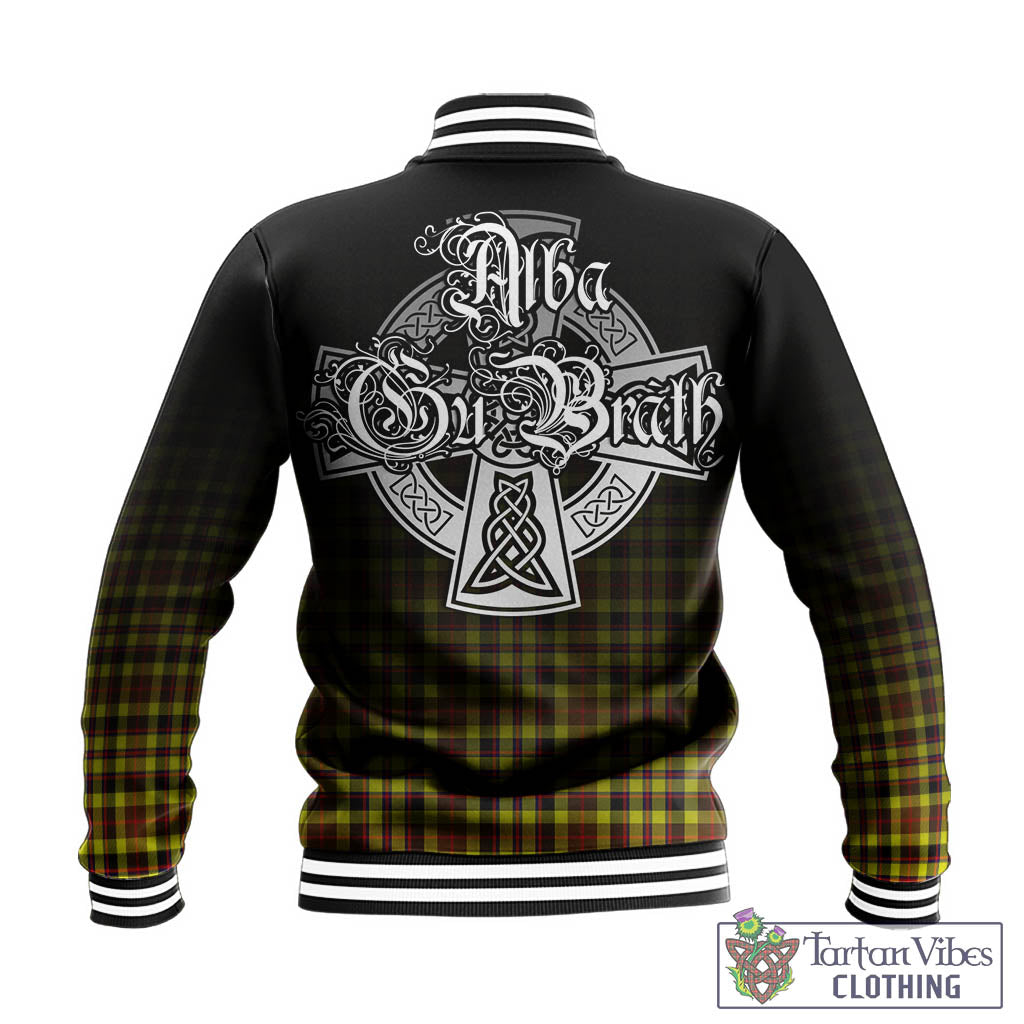 Tartan Vibes Clothing Jardine Modern Tartan Baseball Jacket Featuring Alba Gu Brath Family Crest Celtic Inspired