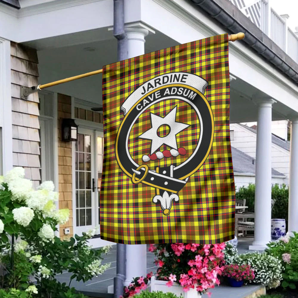 Jardine Modern Tartan Flag with Family Crest - Tartan Vibes Clothing