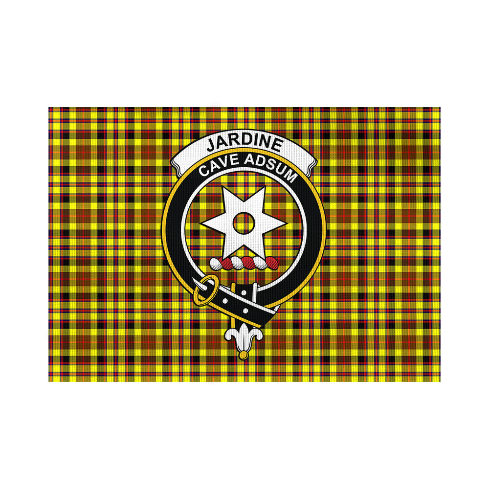 Jardine Modern Tartan Flag with Family Crest - Tartan Vibes Clothing