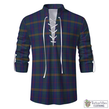 Jenkins of Wales Tartan Men's Scottish Traditional Jacobite Ghillie Kilt Shirt