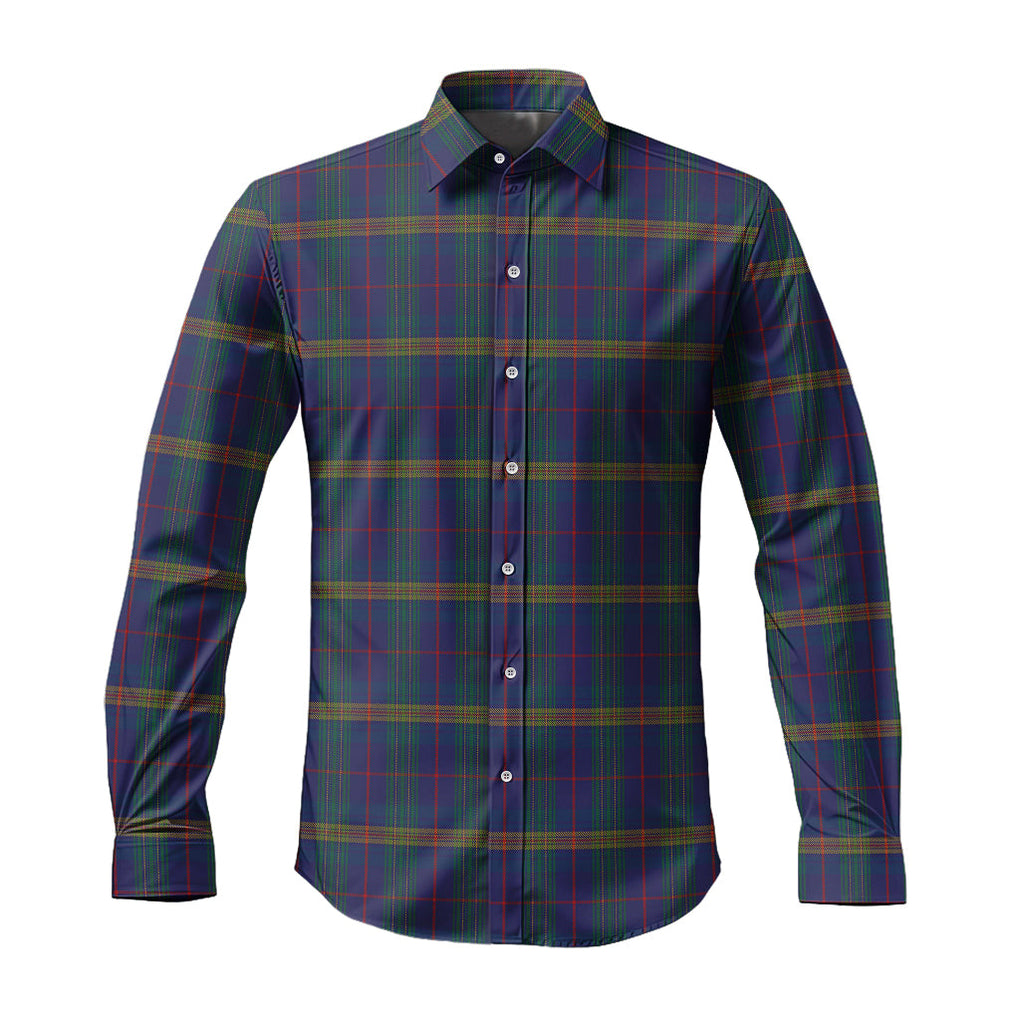 jenkins-of-wales-tartan-long-sleeve-button-up-shirt