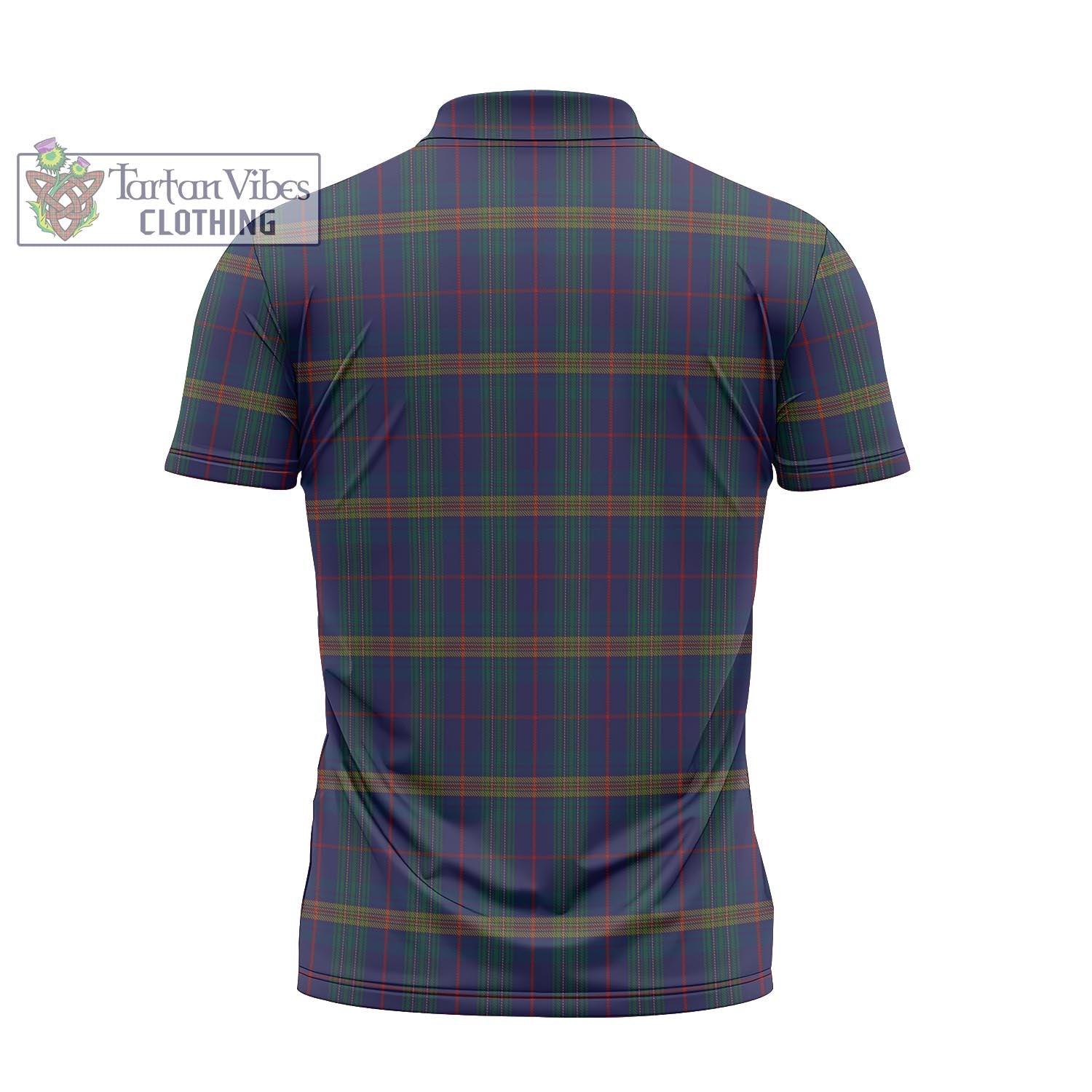 Tartan Vibes Clothing Jenkins of Wales Tartan Zipper Polo Shirt