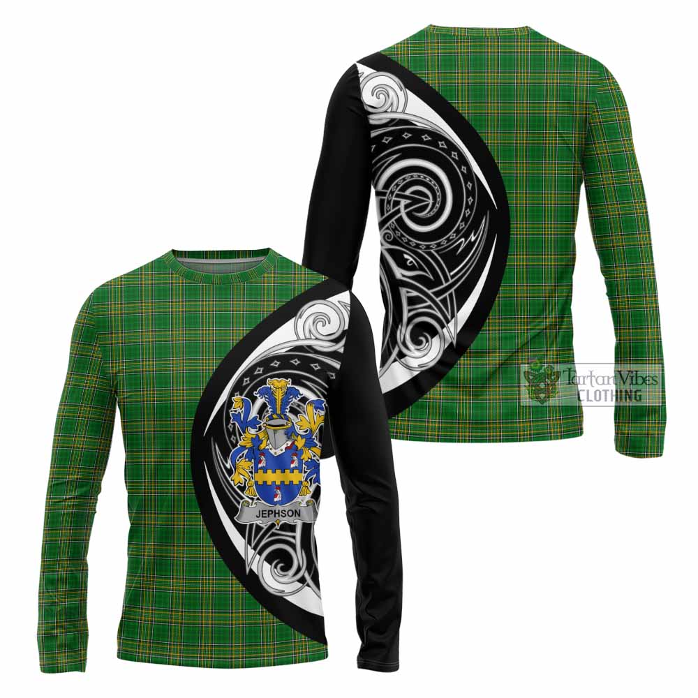 Jephson Irish Clan Long Sleeve T-Shirt Celtic Circle Style - Tartan Vibes Clothing