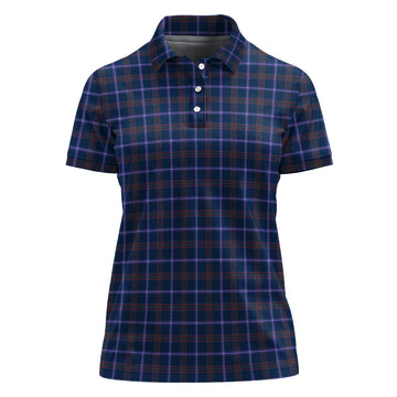 Jewish Tartan Polo Shirt For Women