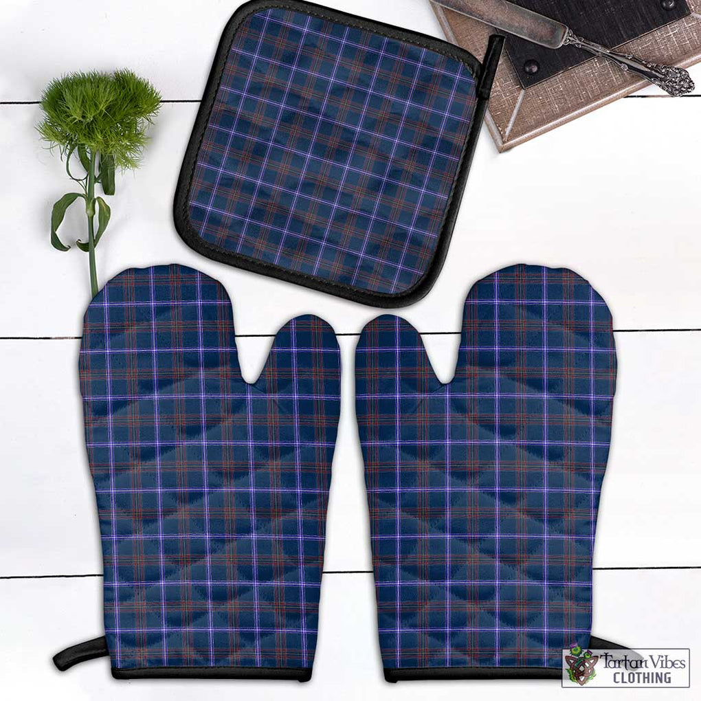 Jewish Tartan Combo Oven Mitt & Pot-Holder Black - Tartan Vibes Clothing