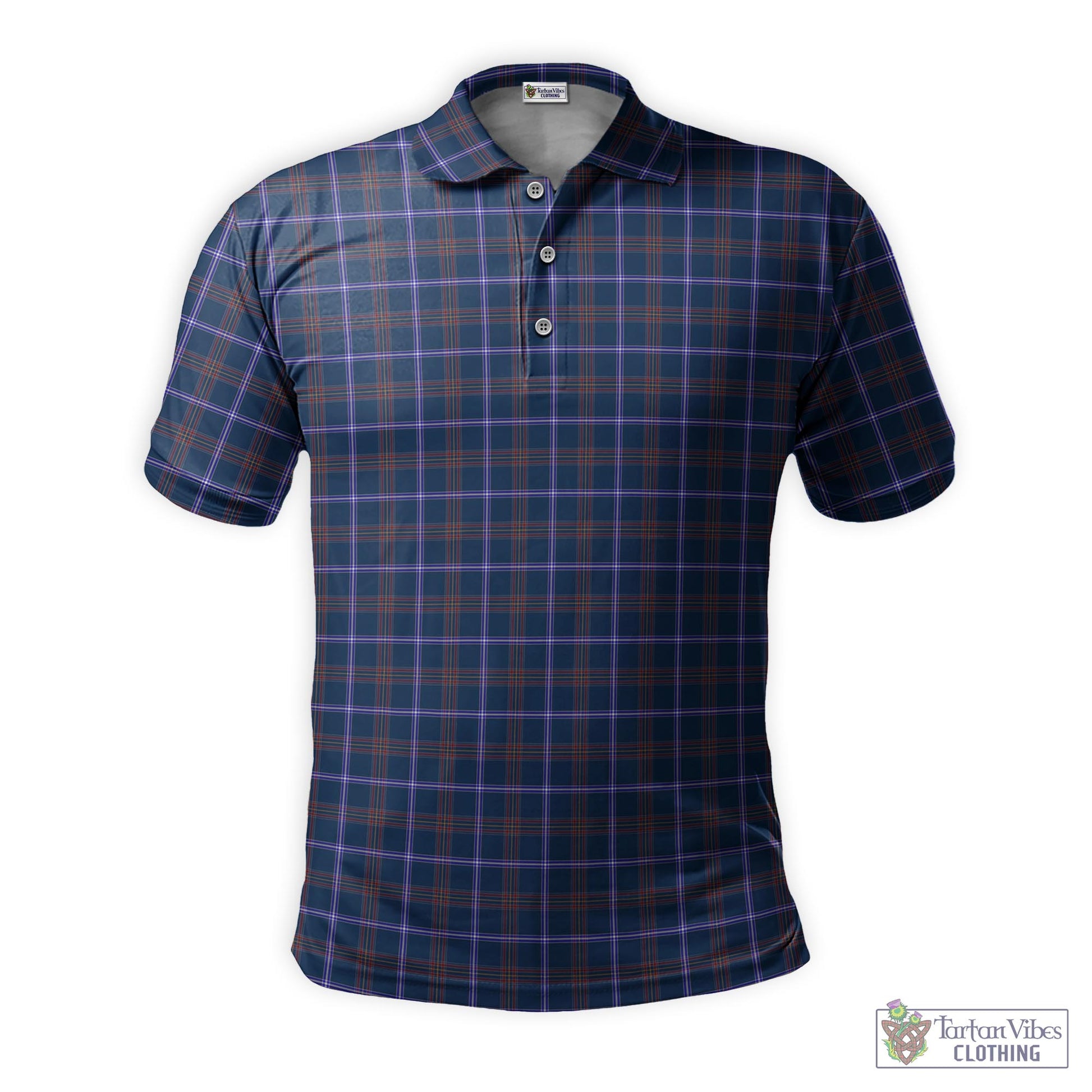 Tartan Vibes Clothing Jewish Tartan Mens Polo Shirt