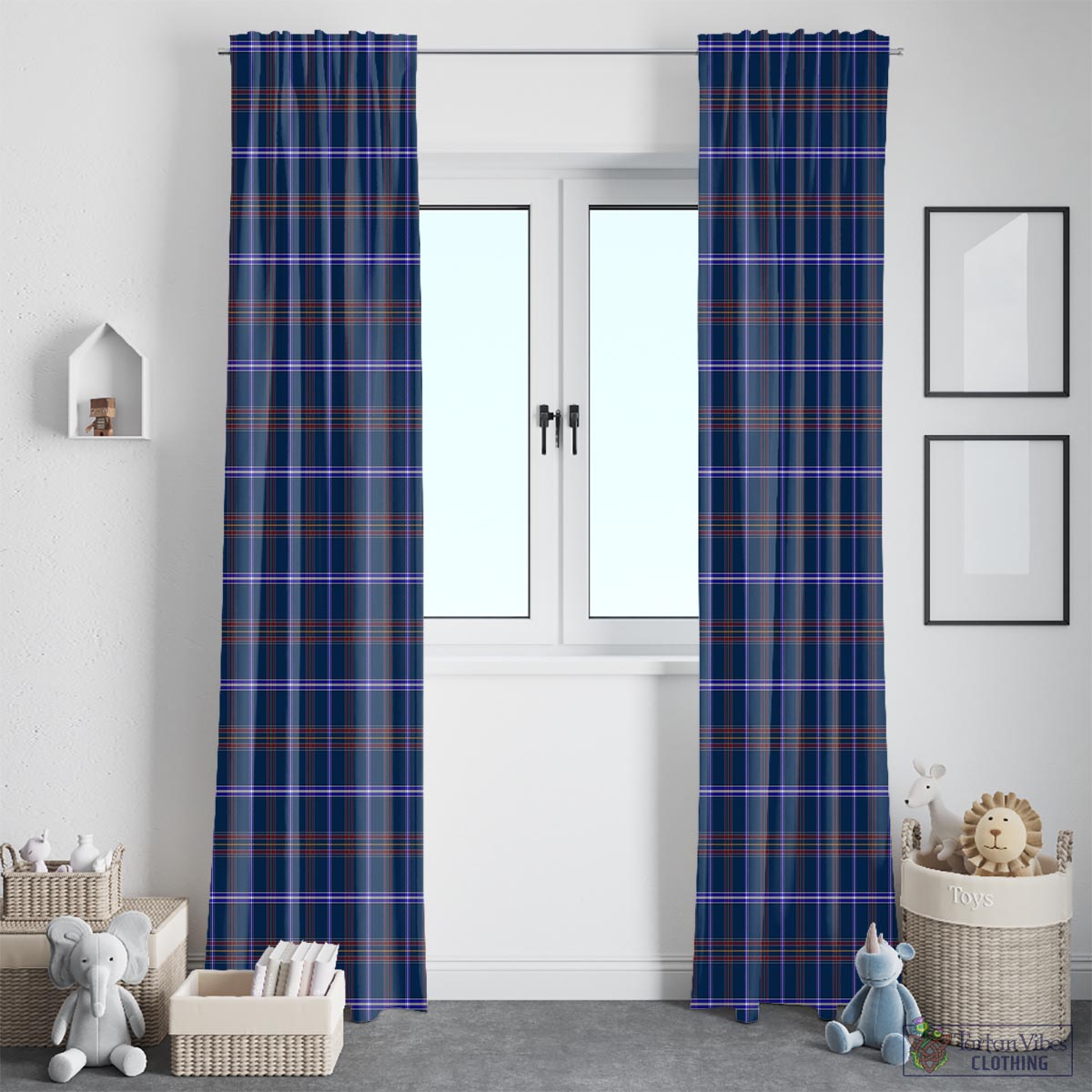 Jewish Tartan Window Curtain