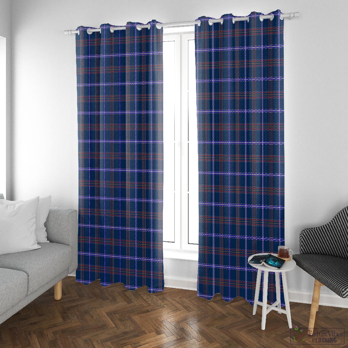 Jewish Tartan Window Curtain