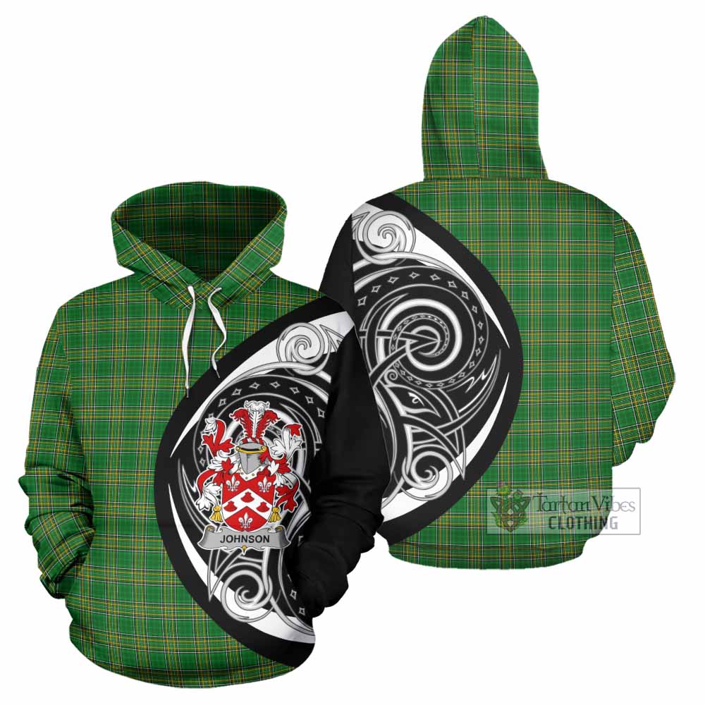 Johnson Irish Clan Hoodie Celtic Circle Style - Tartan Vibes Clothing