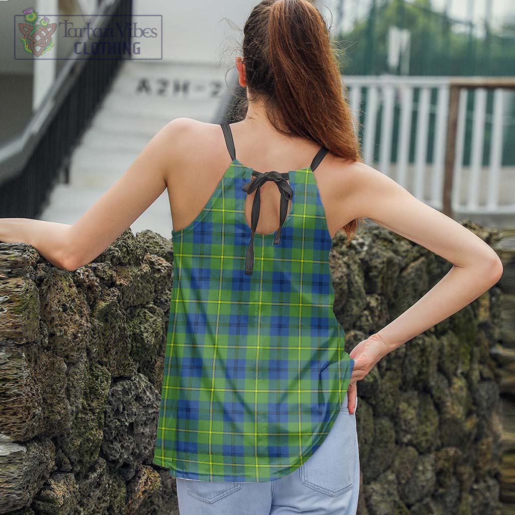 Tartan Vibes Clothing Johnston Ancient Tartan Loose Halter Neck Camisole