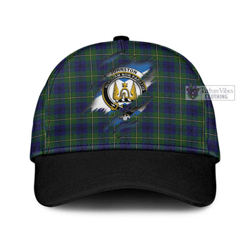 Johnston Modern Tartan Classic Cap with Family Crest In Me Style