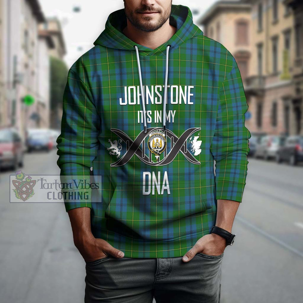 Johnstone (Johnston) Tartan Hoodie with Family Crest DNA In Me Style Pullover Hoodie - Tartanvibesclothing Shop