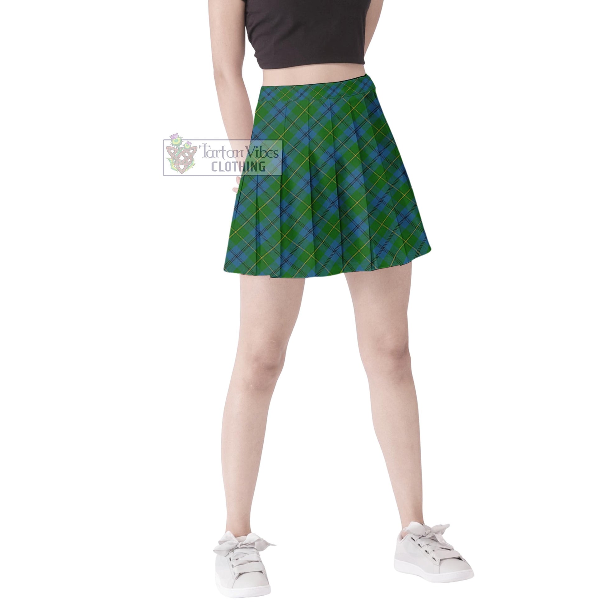 Tartan Vibes Clothing Johnstone Tartan Women's Plated Mini Skirt