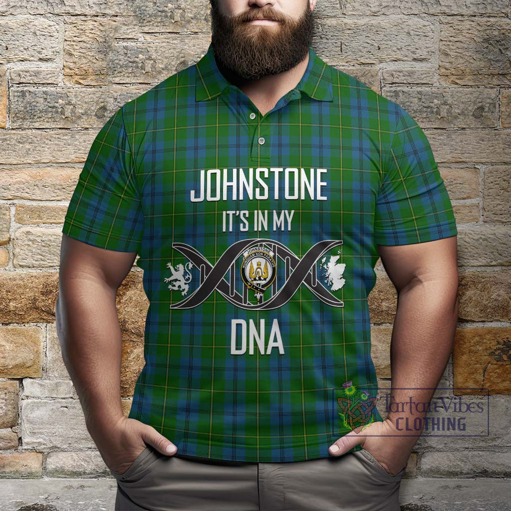 Johnstone (Johnston) Tartan Polo Shirt with Family Crest DNA In Me Style Kid - Tartanvibesclothing Shop