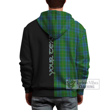 Johnstone (Johnston) Tartan Hoodie with Family Crest and Half Of Me Style