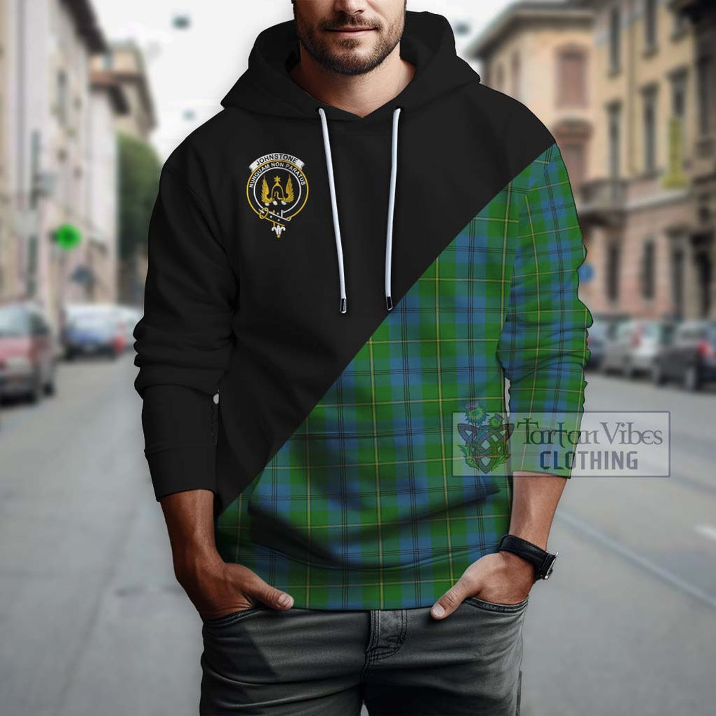 Johnstone (Johnston) Tartan Hoodie with Family Crest and Military Logo Style - Tartanvibesclothing Shop