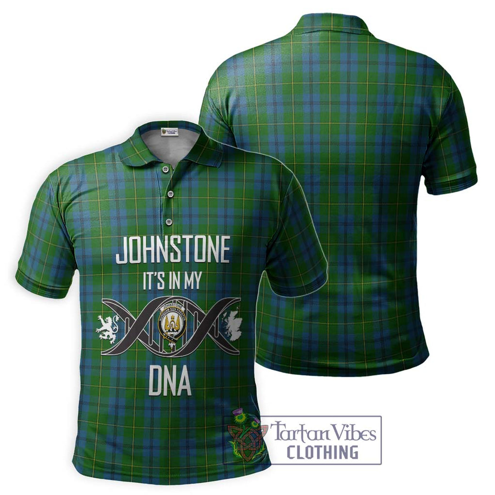 Johnstone (Johnston) Tartan Polo Shirt with Family Crest DNA In Me Style - Tartanvibesclothing Shop