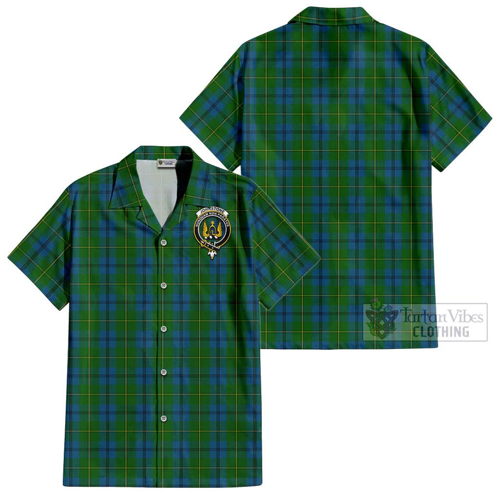 Johnstone (Johnston) Tartan Cotton Hawaiian Shirt with Family Crest Kid - Tartan Vibes Clothing