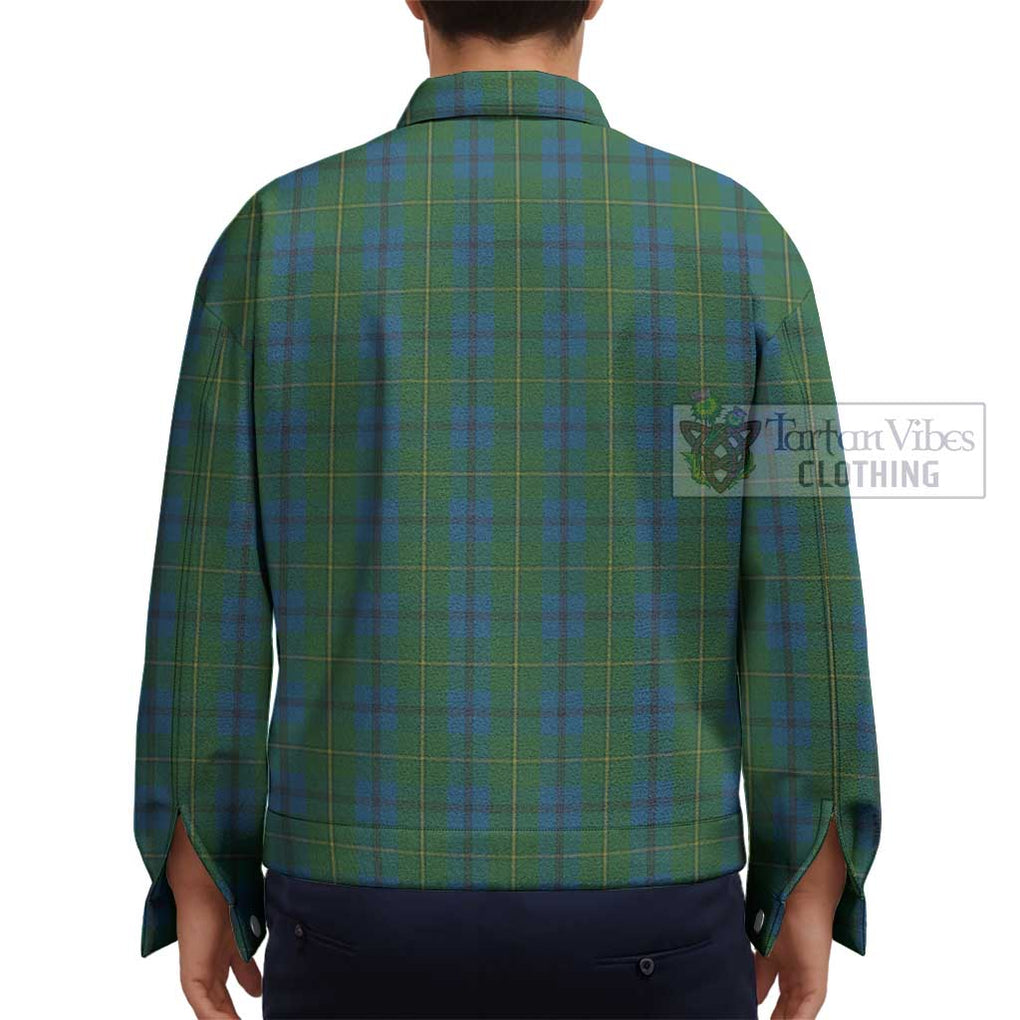 Johnstone (Johnston) Tartan Unisex Lapel Cotton Jacket - Tartan Vibes Clothing