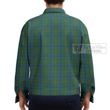 Johnstone (Johnston) Tartan Unisex Lapel Cotton Jacket