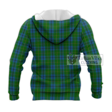 Johnstone (Johnston) Tartan Knitted Hoodie with Family Crest DNA In Me Style