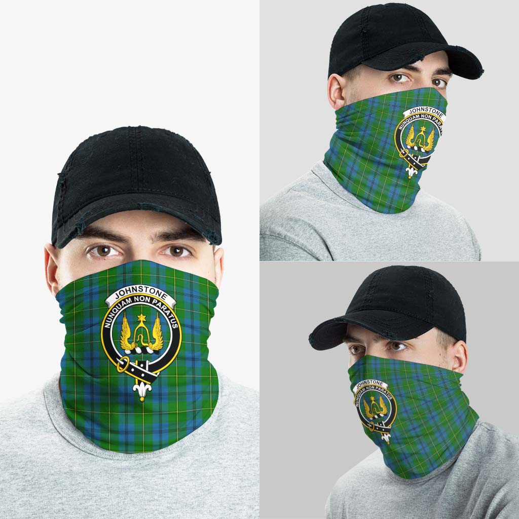 Johnstone Tartan Neck Gaiters, Tartan Bandanas, Tartan Head Band with Family Crest