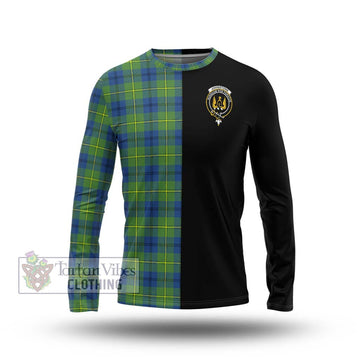 Johnstone Ancient Tartan Long Sleeve T-Shirt with Family Crest and Half Of Me Style