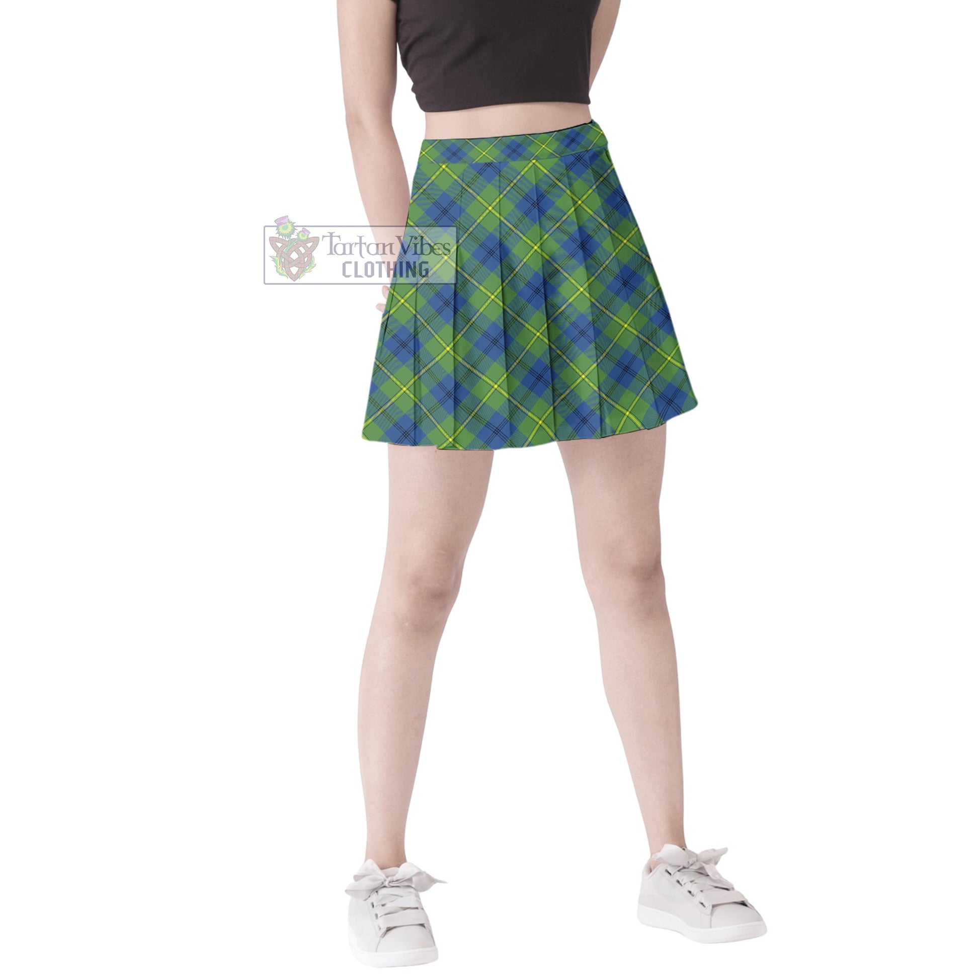 Tartan Vibes Clothing Johnstone Ancient Tartan Women's Plated Mini Skirt