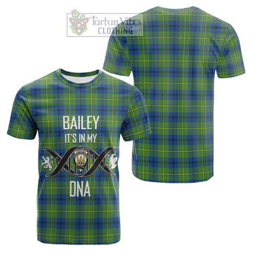 Johnstone Ancient Tartan Cotton T-shirt with Family Crest DNA In Me Style