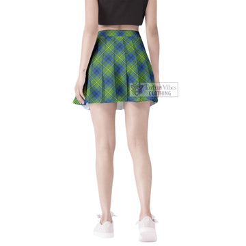 Johnstone Ancient Tartan Women's Plated Mini Skirt