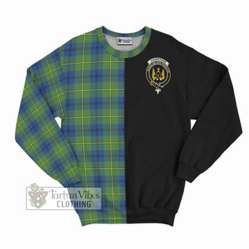 Johnstone Ancient Tartan Sweatshirt with Family Crest and Half Of Me Style