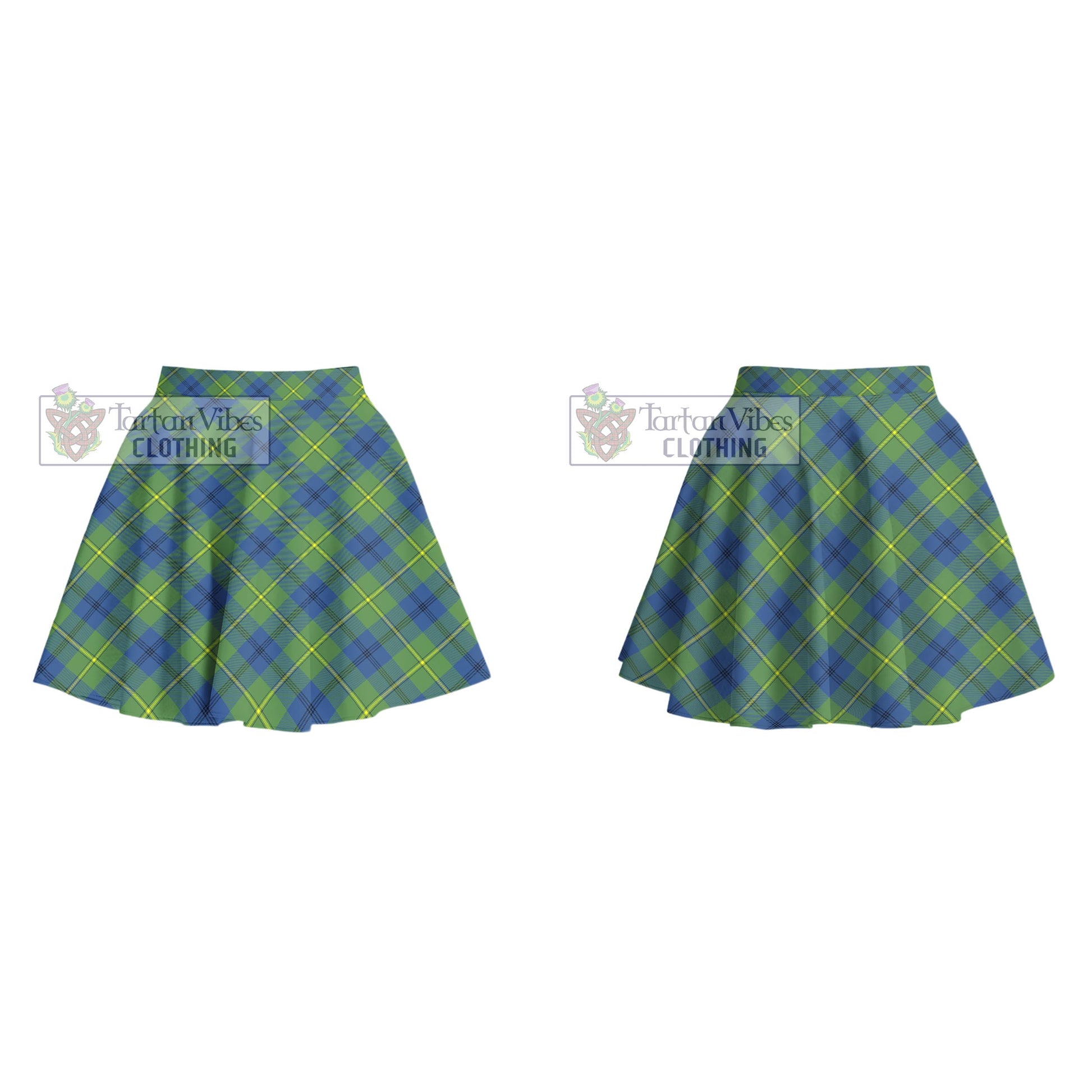 Tartan Vibes Clothing Johnstone Ancient Tartan Women's Plated Mini Skirt