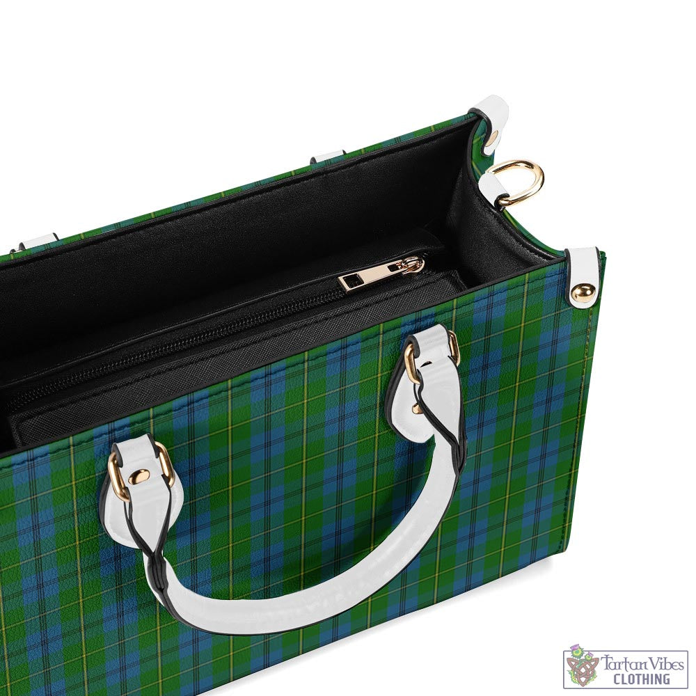 Tartan Vibes Clothing Johnstone-Johnston Tartan Luxury Leather Handbags