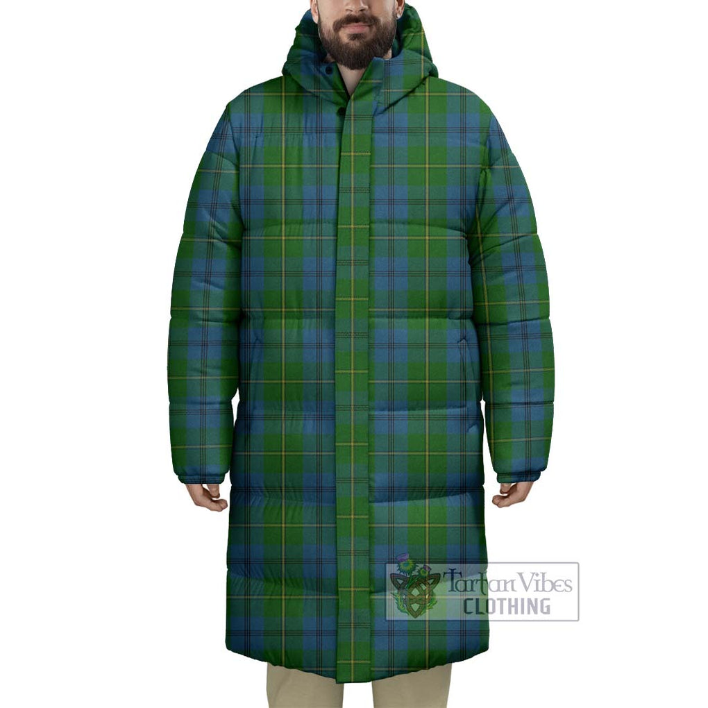 Tartan Vibes Clothing Johnstone (Johnston) Tartan Long Down Jacket