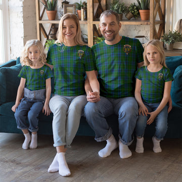 Johnstone (Johnston) Tartan T-Shirt with Family Crest