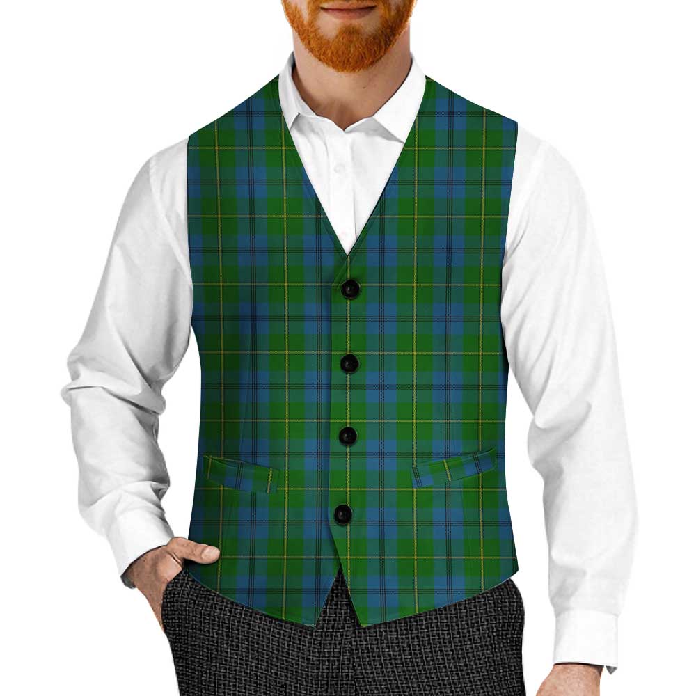 Tartan Vibes Clothing Johnstone (Johnston) Tartan Men's Sleeveless Suit Vest