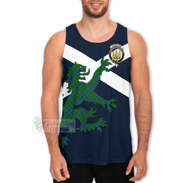 Johnstone (Johnston) Tartan Lion Rampant Men's Tank Top  Proudly Display Your Heritage with Alba Gu Brath and Clan Name