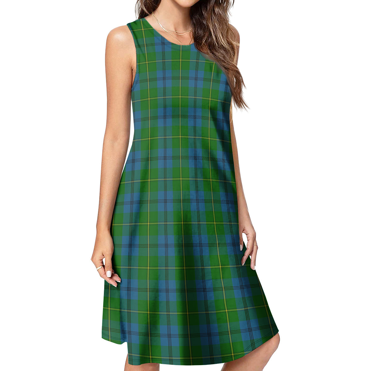 Johnstone-Johnston Tartan Womens Casual Dresses - Tartanvibesclothing