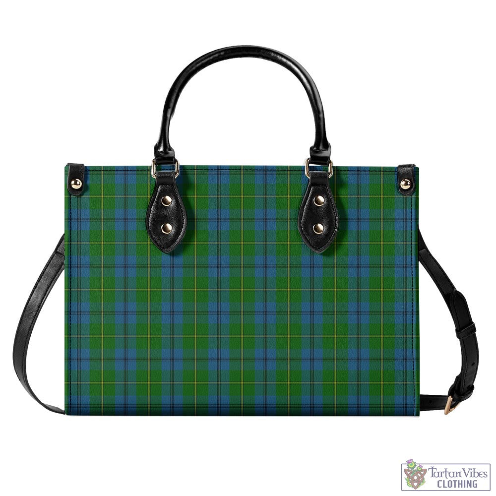 Tartan Vibes Clothing Johnstone-Johnston Tartan Luxury Leather Handbags