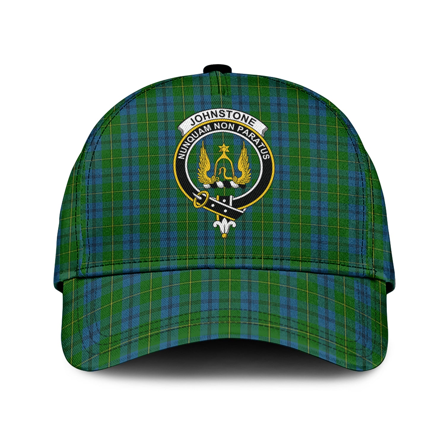 Johnstone (Johnston) Tartan Classic Cap with Family Crest Classic Cap Universal Fit - Tartan Vibes Clothing