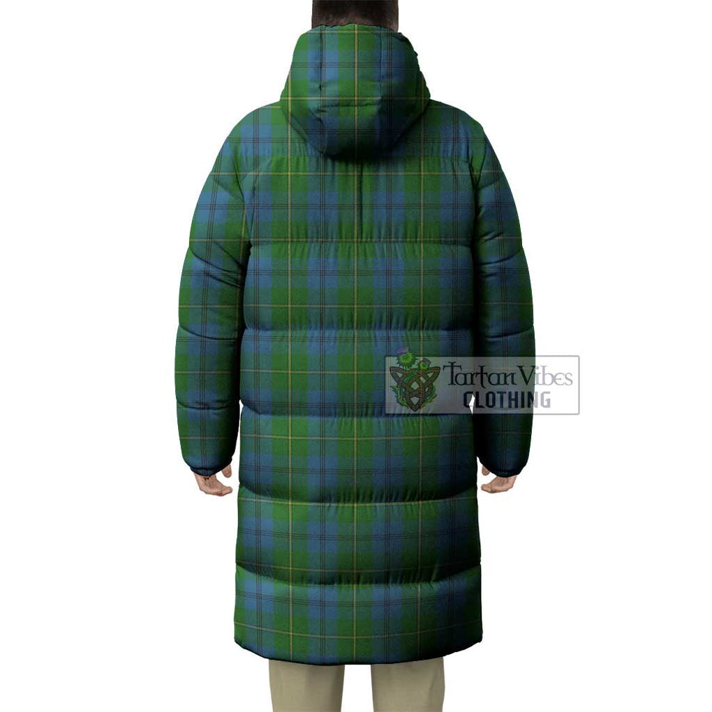 Tartan Vibes Clothing Johnstone (Johnston) Tartan Long Down Jacket