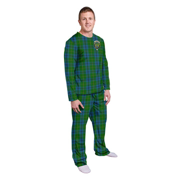 Johnstone (Johnston) Tartan Pajamas Family Set with Family Crest