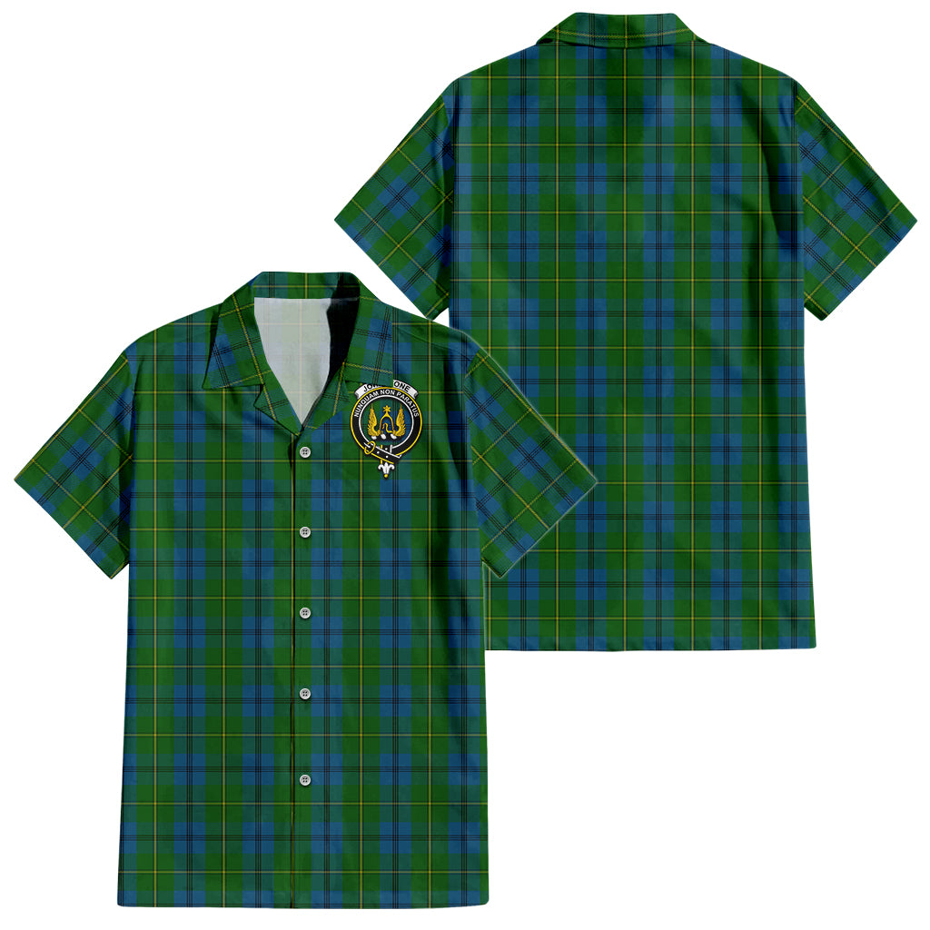 johnstone-johnston-tartan-short-sleeve-button-down-shirt-with-family-crest