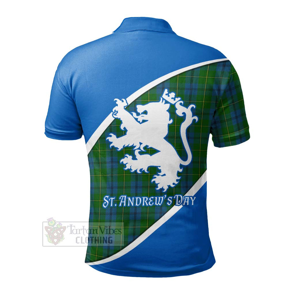 Tartan Vibes Clothing Johnstone (Johnston) Family Crest Tartan Polo Shirt Celebrate Saint Andrew's Day in Style